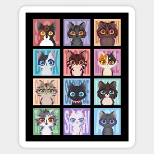 Dark Forest Cats Magnet